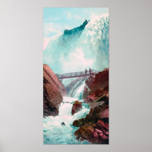 Affiche Chutes du Niagara vintages trois - 1900
