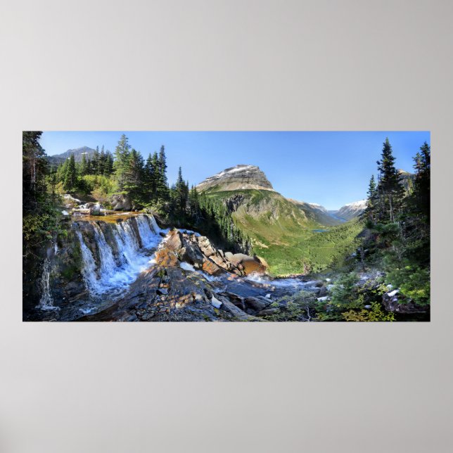 Affiche Chutes Paiota - Parc national des Glaciers (Devant)