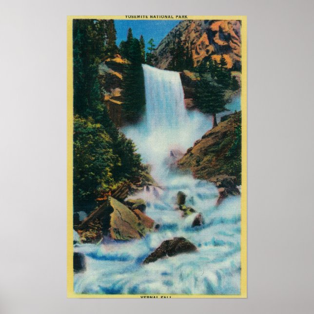 Affiche Chutes vernales à YosemiteYosemite, CA (Devant)