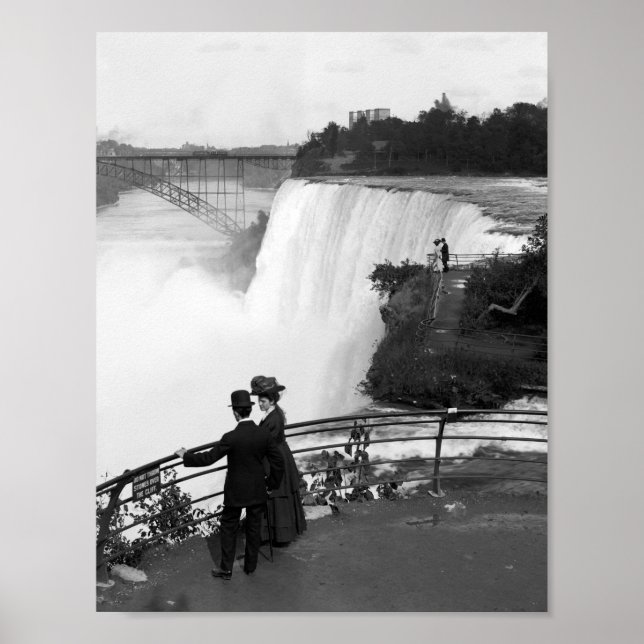 Affiche Chutes vintages du Niagara - 1908 (Devant)