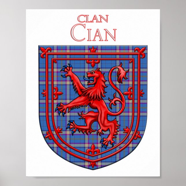 Affiche Cian de Ely Tartan Scottish Plaid (Devant)