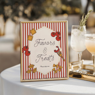 Affiche Ciao Bambino Faveurs et Friandises Italiennes