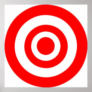 Affiche Cible Bullseye