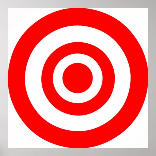 Affiche Cible Bullseye (Devant)