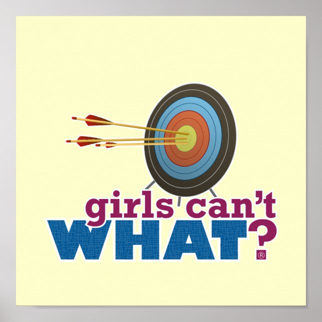 Affiche Cible de tir à l'arc (Devant)