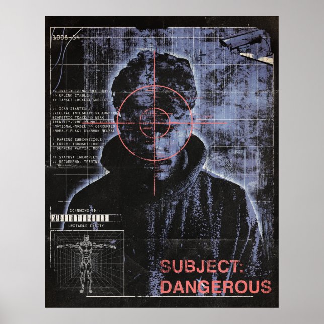 Affiche Ciblé - Techno-Brutalist Streetwear Design (Devant)