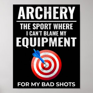Affiche Cibles de l'équipement de tir à l'arc Archer Bow A
