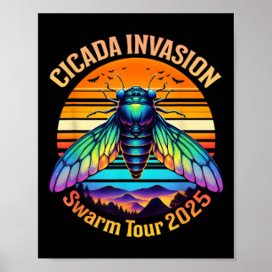Affiche Cicada Brood Xiv Summer Cicadas Shot Tour 2025