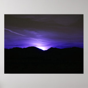 Affiche Ciel bleu de minuit