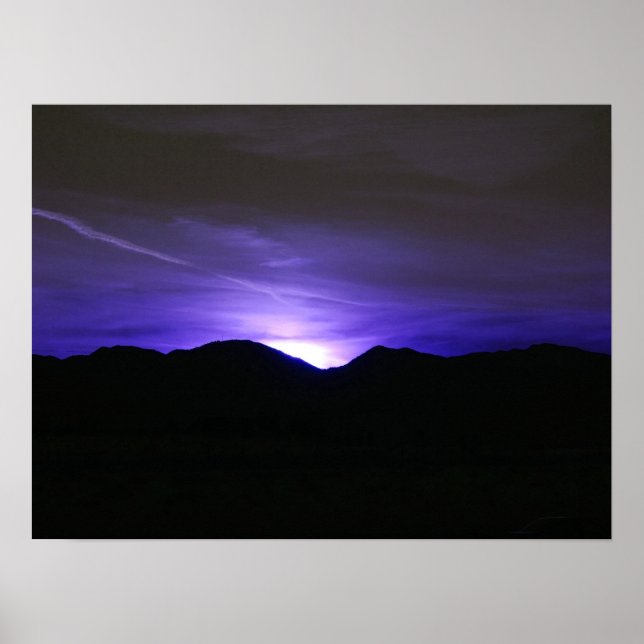 Affiche Ciel bleu de minuit (Devant)