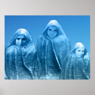 Affiche Ciel bleu glace