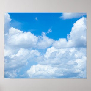 Affiche Ciel bleu nuages Arrière - plans Ciel Ciel Design