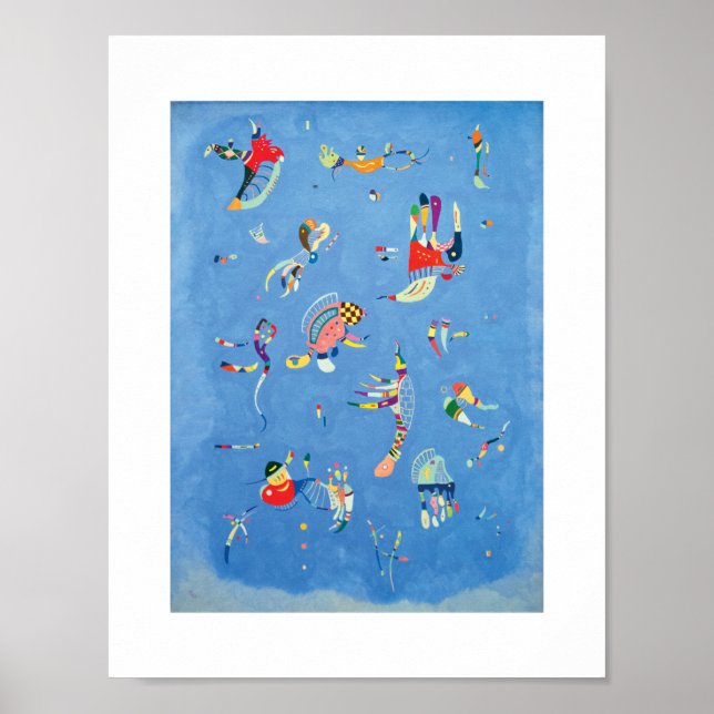 Affiche Ciel bleu par Wassily Kandinsky (Devant)