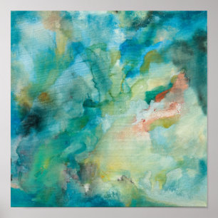 Affiche Ciel bleu   turquoise interstellaire