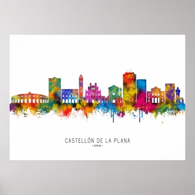 Affiche Ciel de Castellón de la Plana Espagne (Devant)