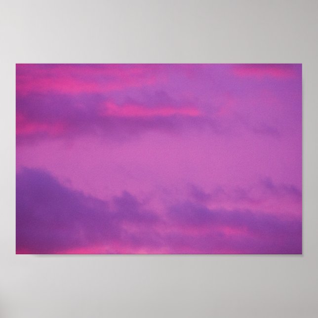 Affiche Ciel de coucher de soleil rose, Ohio. (Devant)