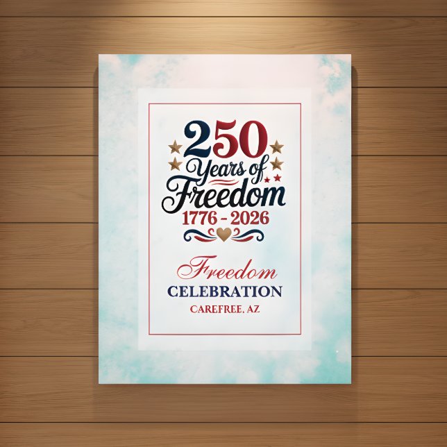 Affiche Ciel de la liberté du 250e anniversaire (Créateur téléchargé)