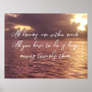 Affiche Ciel d'Océan Orageux de Motivation Puissante