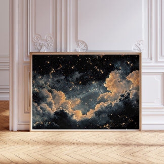 Affiche Ciel nocturne avec étoiles