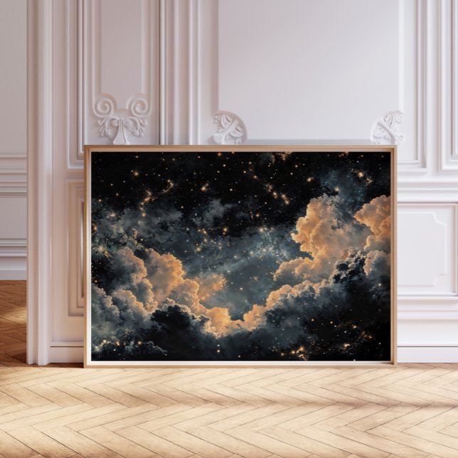 Affiche Ciel nocturne avec étoiles (Créateur téléchargé)