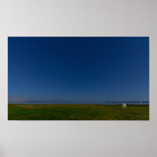 Affiche Ciel nocturne, St. Ignace, Michigan