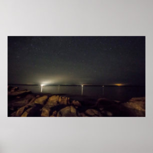 Affiche Ciel nocturne sur la baie de Gouldsboro, Maine