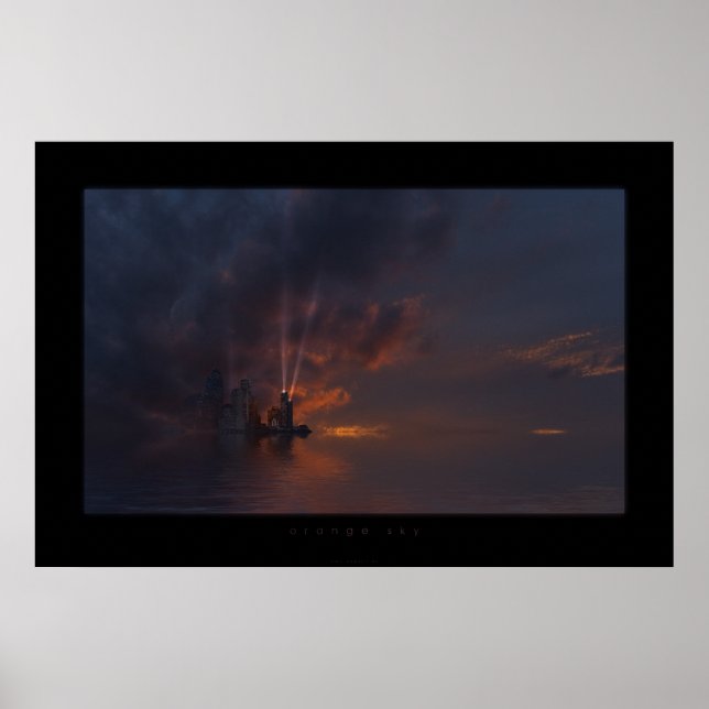 Affiche ciel orange (Devant)