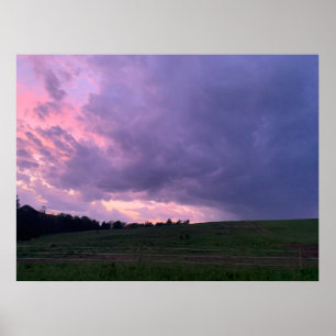 Affiche Ciel pourpre
