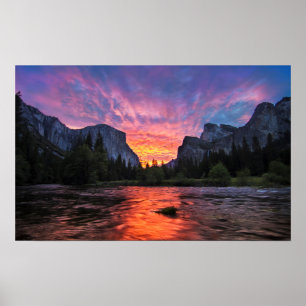 Affiche Ciel vibrant   Yosemite Valley
