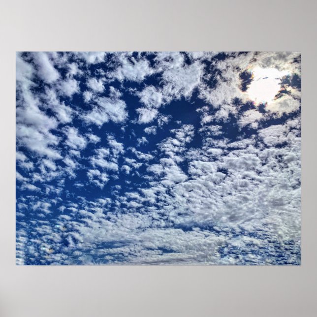 Affiche Ciels bleus et nuages blancs (Devant)