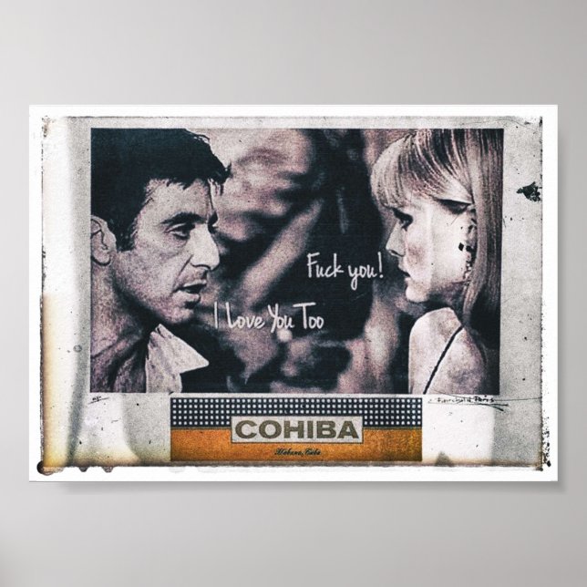 Affiche Cigar cubain Tony Montana (Devant)