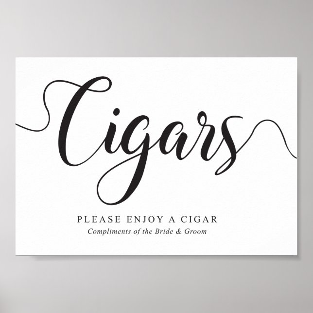 Affiche Cigares. Mariage Cigars Gratuit (Devant)