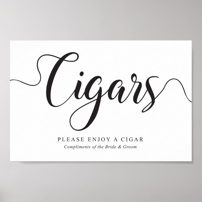 Affiche Cigares. Mariage Cigars Gratuit (Devant)