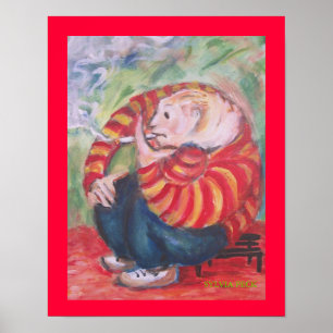 Affiche Cigarette Smoker