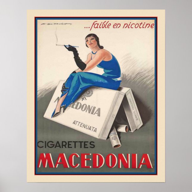 Affiche Cigarettes macédoniennes Marcello Dudovich 1920 (Devant)