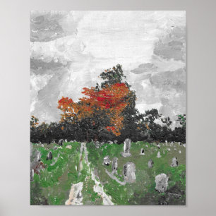 Affiche Cimetière de Varney, Brunswick Maine, Imprimer