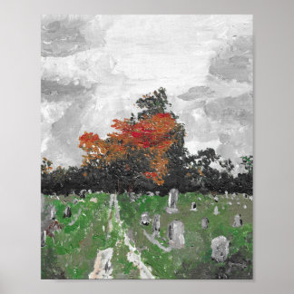 Affiche Cimetière de Varney, Brunswick Maine, Imprimer