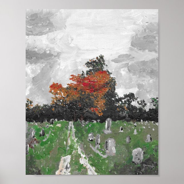 Affiche Cimetière de Varney, Brunswick Maine, Imprimer (Devant)