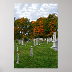 Affiche Cimetière Old Yard, Stowe, Vermont