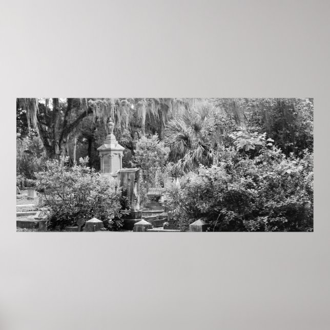 Affiche Cimetière, Savannah Ga, MD Photographie (Devant)