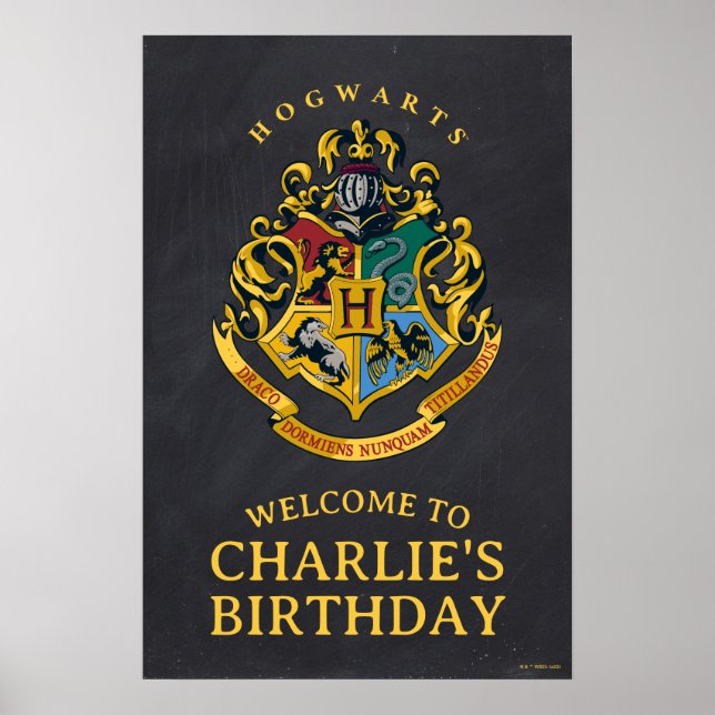 Affiche Cimier de Poudlard Harry Potter Anniversaire (Devant)