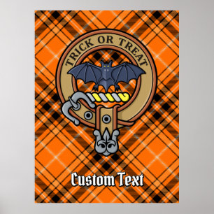 Affiche Cimier d'Halloween sur Tartan