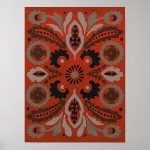 Affiche Cinabre Suzani II