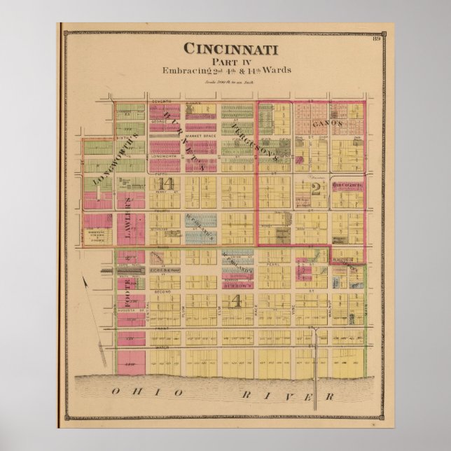 Affiche Cincinnati, Ohio (Devant)