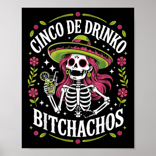 Affiche Cinco De Drinko Achos Cinco De Mayo (Devant)