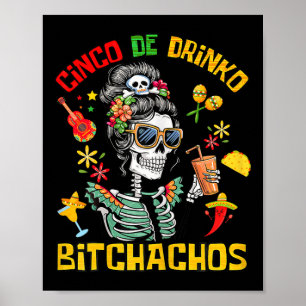 Affiche Cinco De Drinko Achos Cinco De Mayo Boire
