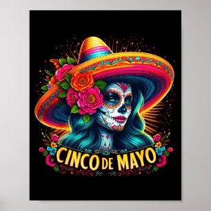 Affiche Cinco de mayo 2025 fiesta mexicaine 5 mai fillesC