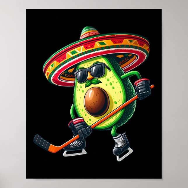 Affiche Cinco De Mayo Avocado Montrer Des Compétences De H (Devant)
