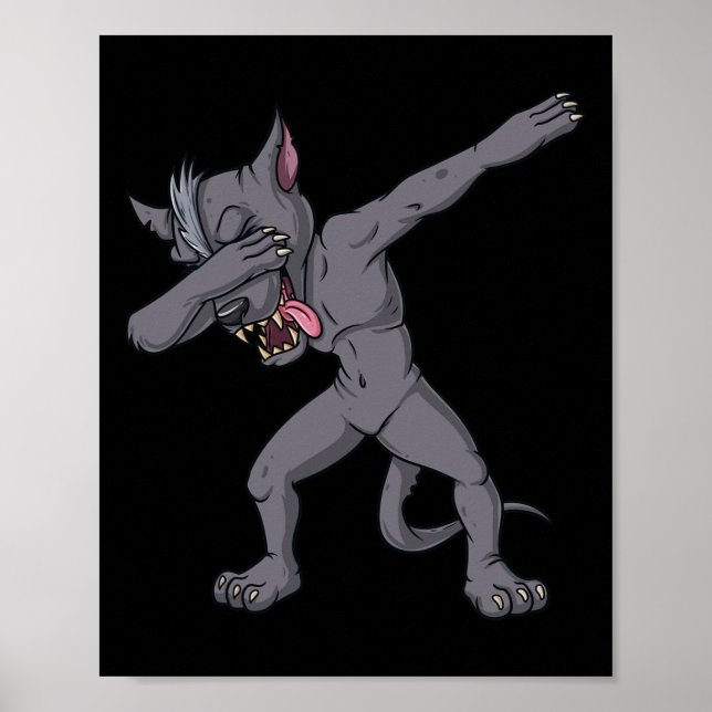 Affiche Cinco de Mayo Dabbing Chupacabra Amusant Dab mexic (Devant)