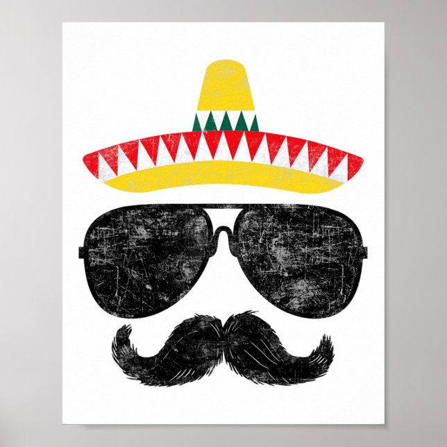 Affiche Cinco De Mayo Fête Chemises Drôle Cinco De Mayo Mu (Devant)